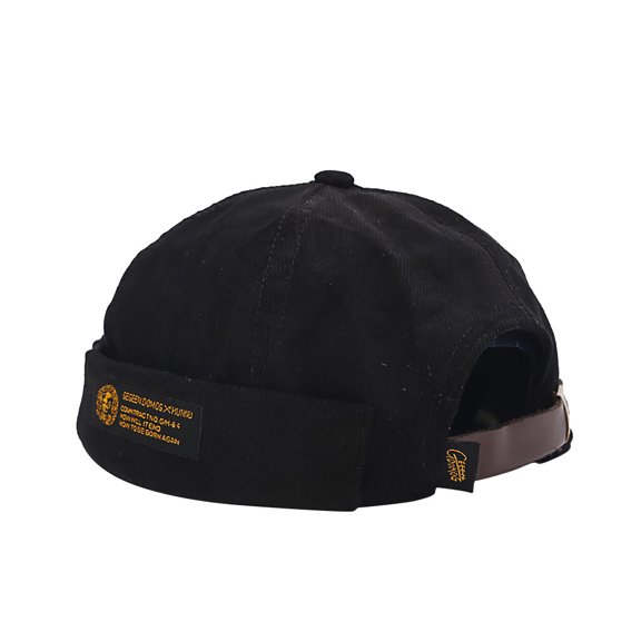 Retro Corduroy Brimless Docker Cap Unisex Ribbed Miki Hat Sailor Dome Beanie Landlord Hat Summer