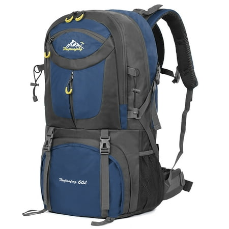 Northern Ca Hiking Vbiger 60L Waterproof Backpacking Pack Outdoor Sport Daypack for Climbing, Hiking, Trekking, Mountaineering, with Rain Cover, Dark Blue ()