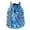 Blue, variant on Spiked Small Dog Vest,Reflective Dog Harness Vest with Removable Spikes, Anti-Bite & Predator Protective Dog Jacket with D-Ring & Breathable Linings Green M
