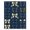 Blue, Pattern 2, variant on ODIKA 4' x 6' Machine Washable Non-Slip Area Rug, macrame geometric High Traffic Rug, Blue, 1006436