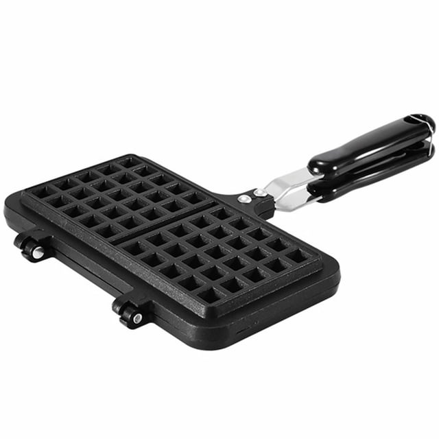 LEEYNEERWaffle Maker Iron Pan Mold Breakfast Stovetop Stove Cookware Mini Baking Non Stick Removable Plates