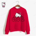 thumbnail image 1 of Hello Kitty Sweat à Capuche Femme Rose Kawaii Imprimé Dessin Animé Harajuku Ample Mode Coréenne Vêtements Féminins, 1 of 7