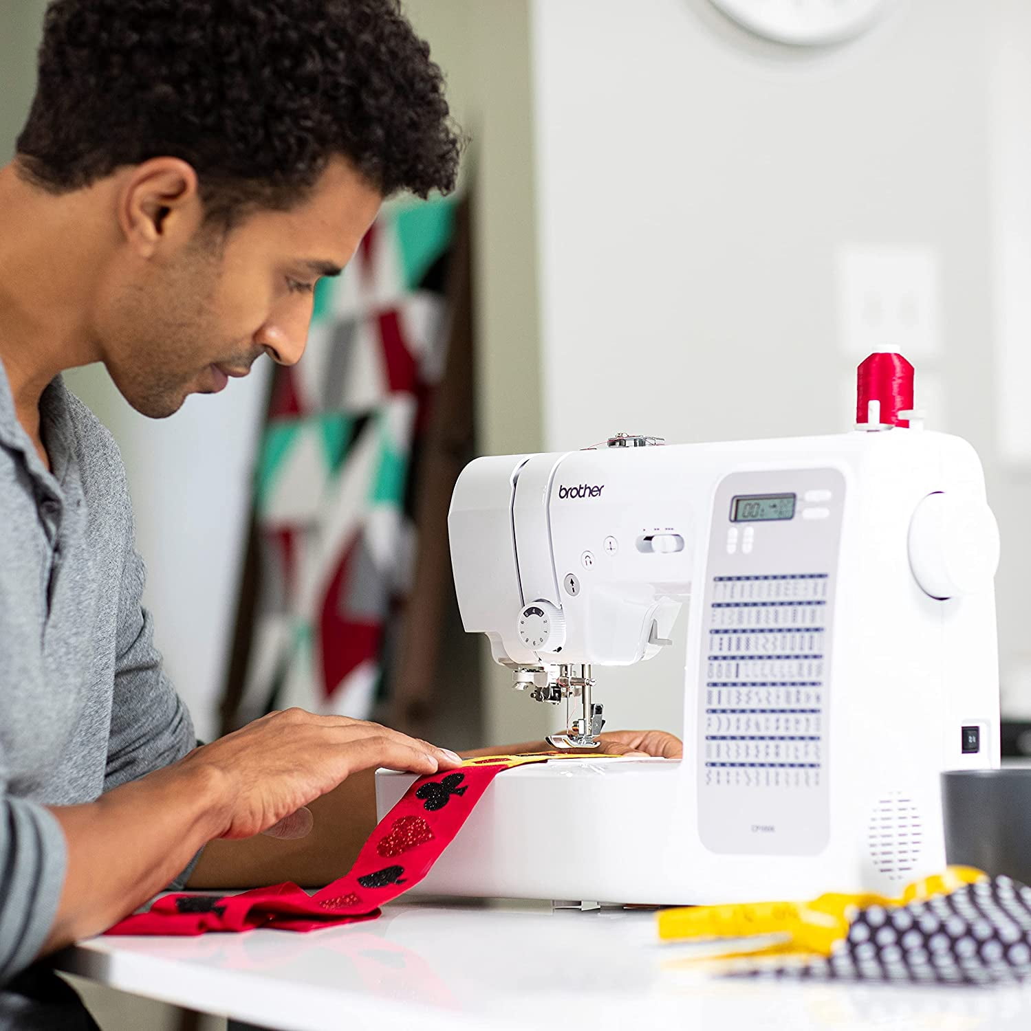 Brother CP100X Computerized Sewing and Quilting Machine, Plus SA520 Water Soluble Stabilizer