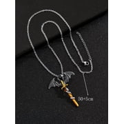QQTDFG Men Western Dragon Charm Glow in the Dark Necklace for Men Jewelry for Men-default