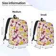 thumbnail image 3 of Naloa Butterflies and Vintage Canvas Backpack for Men Women Rucksack Casual Travel Daypack College Tote Satchel Bookbag for Teens-Small, 3 of 7