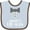 Blue and Chocolate, variant on Inktastic Auntie Lil Man Tuxedo Front Boys Baby Bib