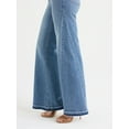 thumbnail image 4 of Sofia by Sofia Vergara Women's and Women's Plus Margot Wide Leg High Rise Jeans, 30.5" and 32.5" Inseams, Sizes 0-28, 4 of 5