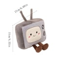 thumbnail image 3 of Plush Toy, Cute Creative Retro Television, 1 Piece, Soft Stuffed Doll for Kids Room Decoration Comfortable Cuddling Plush Gift for Children and Collectors, 3 of 6