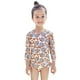 thumbnail image 5 of Traje de baño de una pieza para mujer, conjuntos de bikini para mujer, niñas pequeñas, moda, lindo estampado de rayas, manga larga, frenillo, protección solar, traje de baño para surf en la playa, tra, 5 of 9