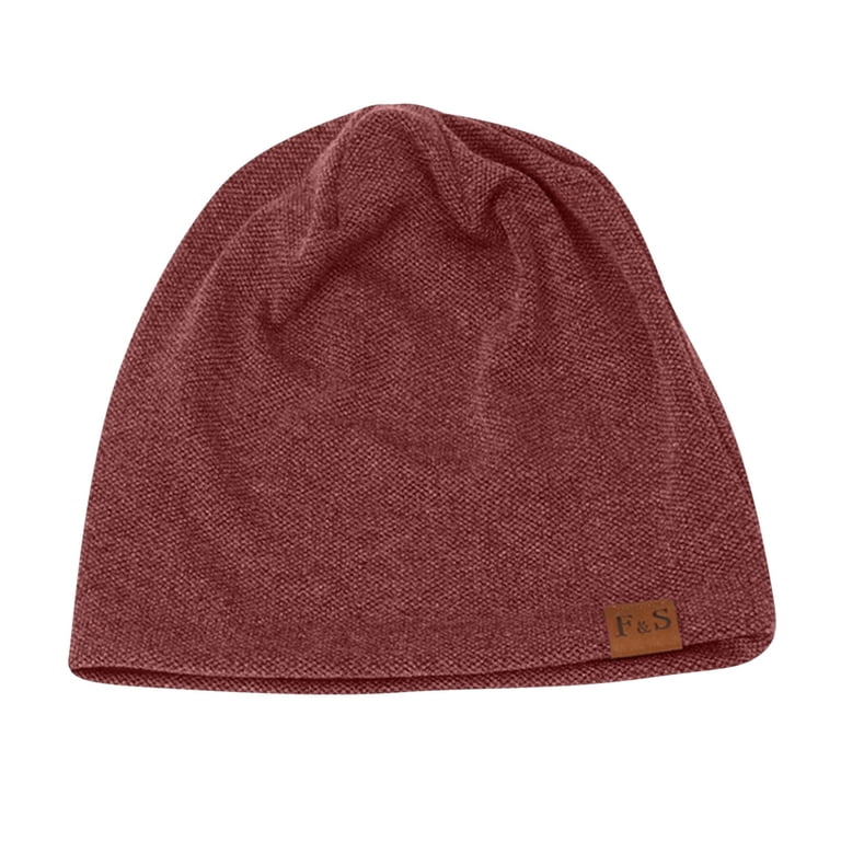 Helii Fleece Lined Slouchy Beanie Hat for Men Women, Winter  display picture 2