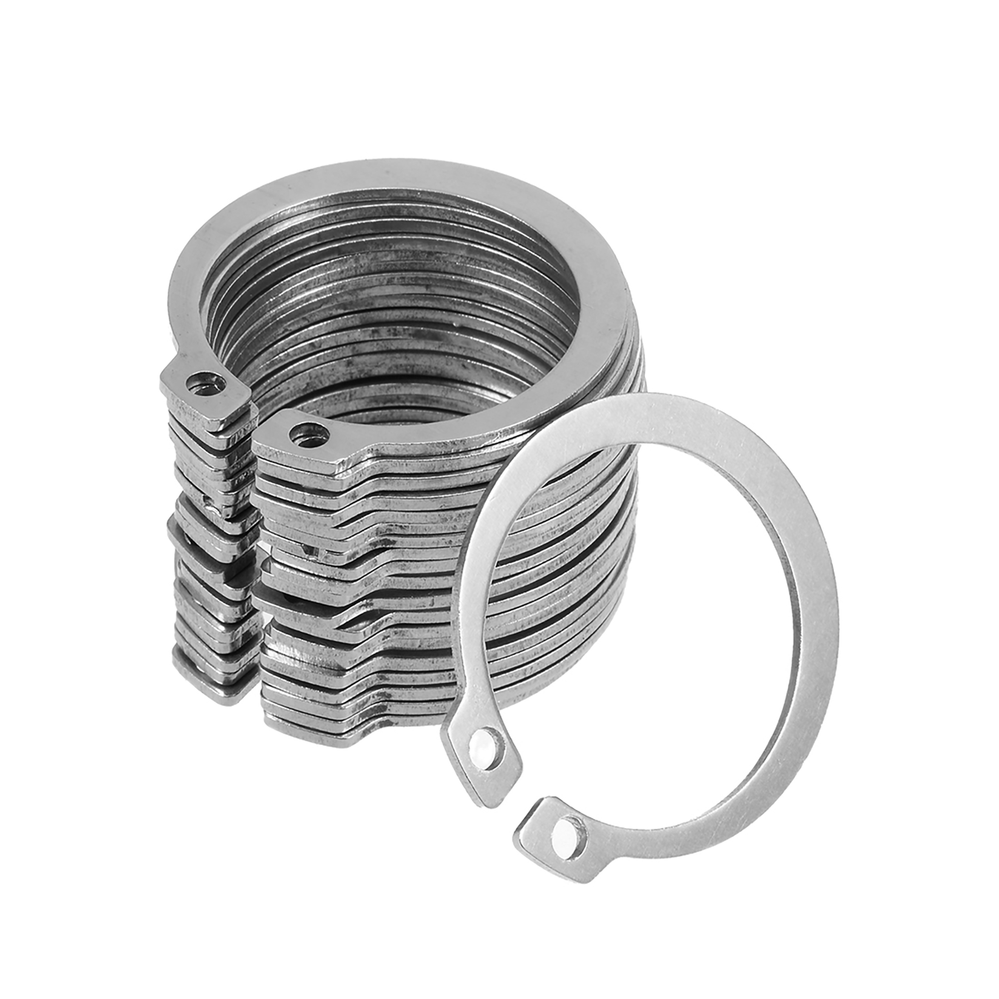 39mm External Circlips Retaining Snap Rings 304 Stainless Steel 20pcs