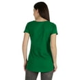 thumbnail image 5 of Inkmeso Womens Short Sleeve Button Tunic Top Cotton Tee Long Length Tshirt For Leggings, 5 of 8
