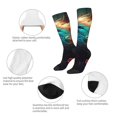 thumbnail image 3 of Logiee Colorful Flower Bird Print Gift Stocking Stuffers,Adult Stockings,Novelty Socks,Funny Socks Birthday Running Walking Sleeping, 3 of 6