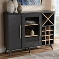 thumbnail image 2 of Bowery Hill Wine Cabinet in Dark Grey and Oak, 2 of 9