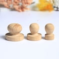 thumbnail image 6 of RENACLIPY Khaki Wooden Stamp Handle Set 12 Pieces for Crafts Wedding Invitations and Scrapbooking, 6 of 8