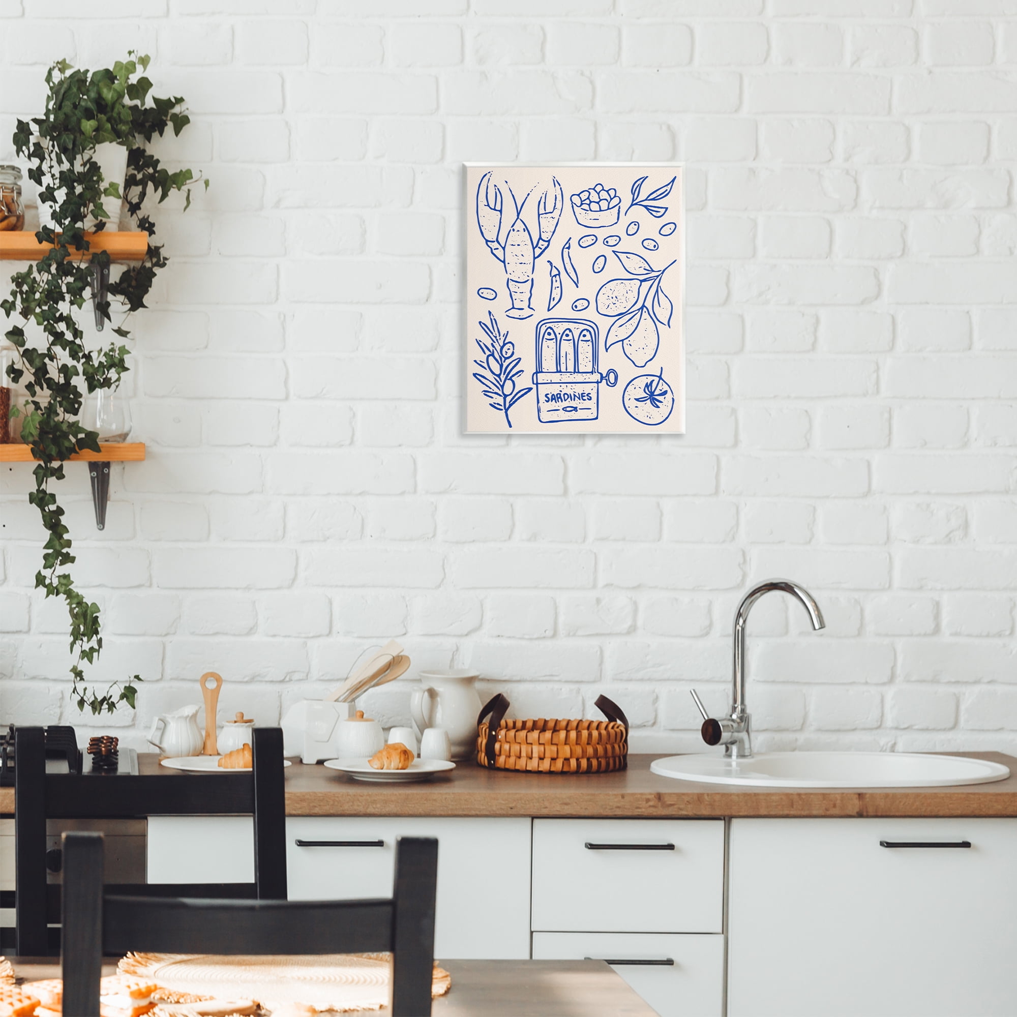 Stupell Industries Seafood & Herbs Simplicity Wall Plaque Art, design by Camila Juncos