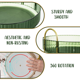 thumbnail image 2 of Organizador de maquillaje giratorio de 360°, estante giratorio para maquillaje de baño, estante de tocador para almacenamiento de cosméticos de gran capacidad, 2 of 7