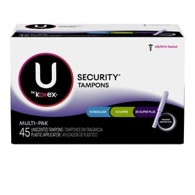 unscented tampons kotex absorbency multipack