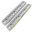 thumbnail image 1 of Heavy Duty Aluminum Loading Ramps, 6000 lbs Capacity - Non-Slip Surface - Top Hook & Anti-Tip Design - Global Fit for Trucks, Trailers, Motorcycles, ATVs, Lawn Equipment - 2 Pack, 15" Width, 1 of 8