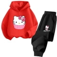 thumbnail image 4 of Ropa para niñas Conjuntos de ropa para niñas Conjuntos de sudaderas con capucha de Hello Kitty Ropa para niñas de 2 a 13 años Tops Trajes de camión Trajes deportivos Sudaderas con capucha, 4 of 5