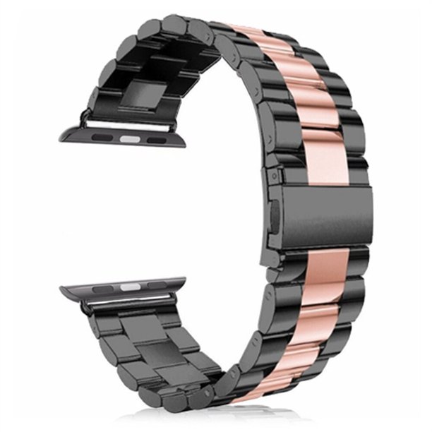 Correa para Apple Watch 7 6 5 4 3 2 1 Correa de pulsera de acero inoxidable de metal para iWatch Series 42MM / 38MM / 40MM / 44MM / 45MM / 41M Tan Jianjun unisex