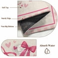 thumbnail image 6 of Valentine's Day Round Area Rug 8Ft Washable Large Circle Rugs for Living Room Dorm, Pink Bows Romantic Love Heart Vintage Plaid Non-Slip Carpet Floor Mats Indoor Outdoor Carpet Runner Home Decor, 6 of 8
