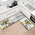 thumbnail image 2 of Summer Lemon Kitchen Rugs Sets of 2, Waterproof Kitchen Mats for Floor, Cushioned Anti Fatigue Mats for Kitchen Floor Mat, Kitchen Rugs Non Slip Washable 18'''' x 48'''' + 18'''' x 30'''', 2 of 6