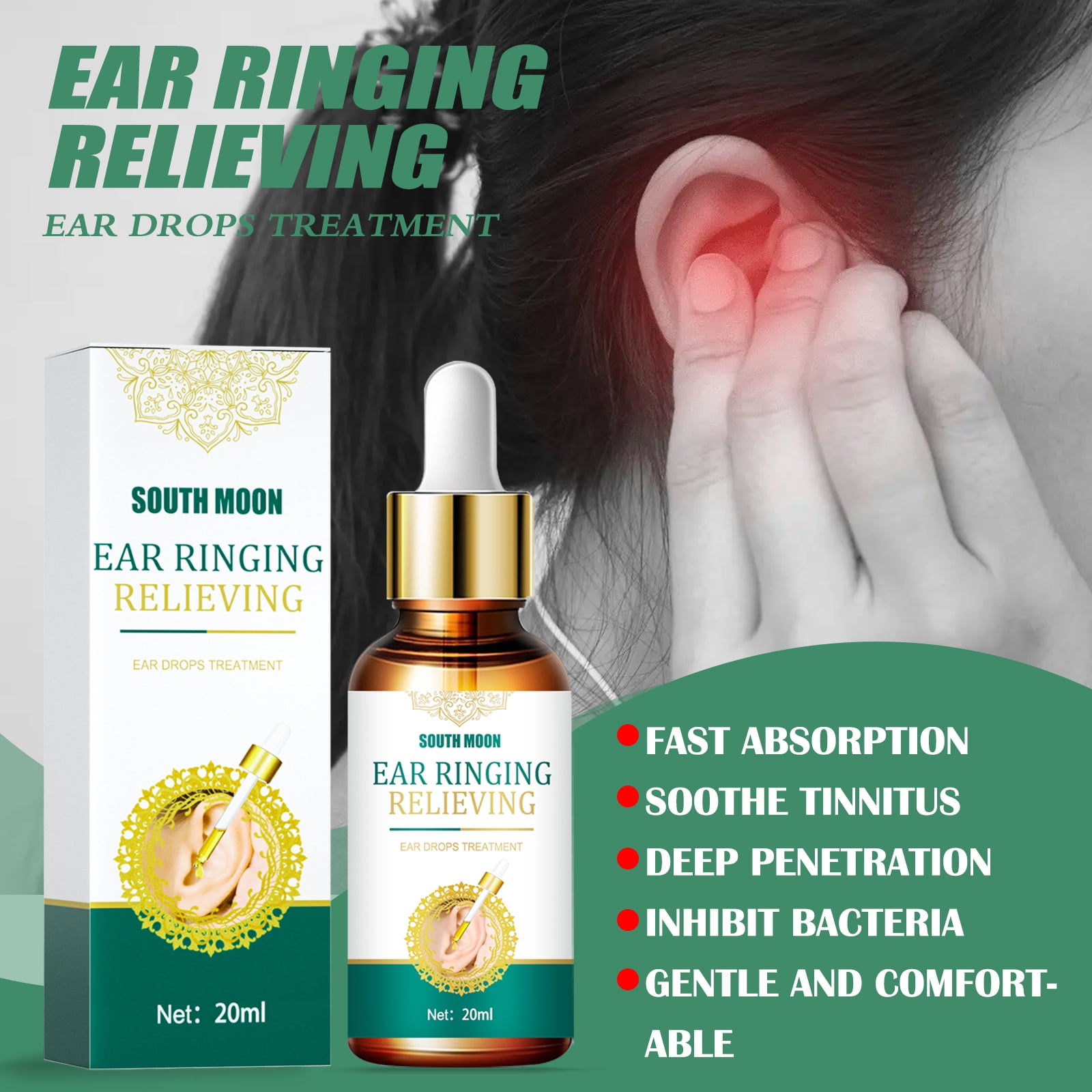 Tinnitus ear drops relieve tinnitusTopical cochlear care drops ear