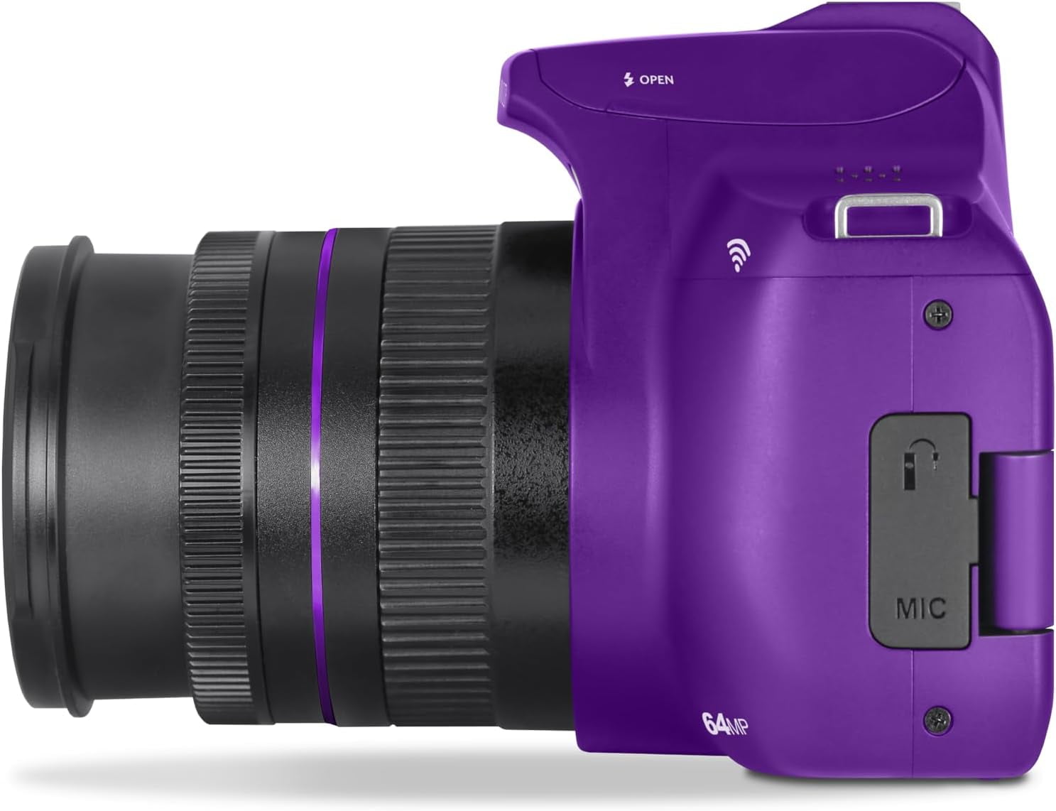 Minolta MNB10Z 64 Megapixel Auto Focus Digital Camera with 10x Optical Zoom, 4K Ultra HD Video Bundle Purple