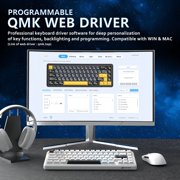 ATTACK SHARK X65 HE Magnetic Switch Rapid Trigger Keyboard 65% Wired Gaming Keyboard with 8000 Hz Polling Rate, 0.01mm RT Accuracy, PBT Keycaps, QMK Driver, RGB