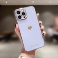 thumbnail image 4 of Entronix Heart Case Compatible with iPhone 15 Pro Max, Glossy Cute Cover, Purple, 4 of 9