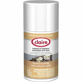 Claire Metered Air Freshener with Ordenone - Aerosol - 6000 ft - 7 fl oz (0.2 quart) - Vanilla - 30 Day - 12 / Carton - Odor Neutralizer