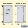 thumbnail image 3 of Salsbury Bolt Mounted Standard Pedestal for Roadside Mailbox and Mail Chest, 3 of 3