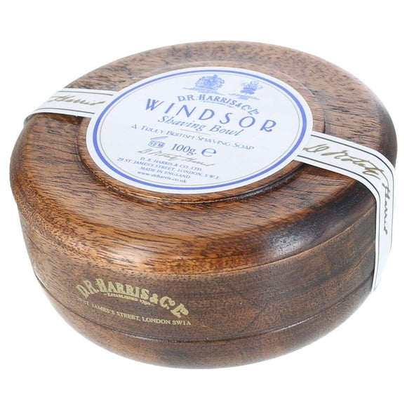 D.R.Harris & Co Bol de afeitar y jabón de afeitar efecto caoba Windsor