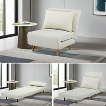 CQSXDA Convertible Sleeper Sofa Chair - 3-in-1 Upholstered Accent Chair Bed, Reclining Chaise Lounge for Small Spaces