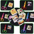 thumbnail image 4 of 6-Piece Scissors Set: Craft Supplies for Teachers, Scrapbooking, Photo Albums, Children & Art - Different Patterns for Home & Office Use, 4 of 4