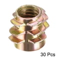 thumbnail image 2 of Unique Bargains Threaded Insert Nuts Zinc Alloy Hex-Flush M6 Internal Threads 10mm Length 30pcs, 2 of 4