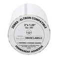 thumbnail image 2 of HOUSELABELS 2" x 1.25" Multipurpose Labels on 0.75" Core Compatible With Zebra and Rollo Printers, 10 Rolls / 280 Labels per Roll, 2 of 7