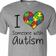 thumbnail image 4 of Inktastic I Heart Someone with Autism T-Shirt, 4 of 5