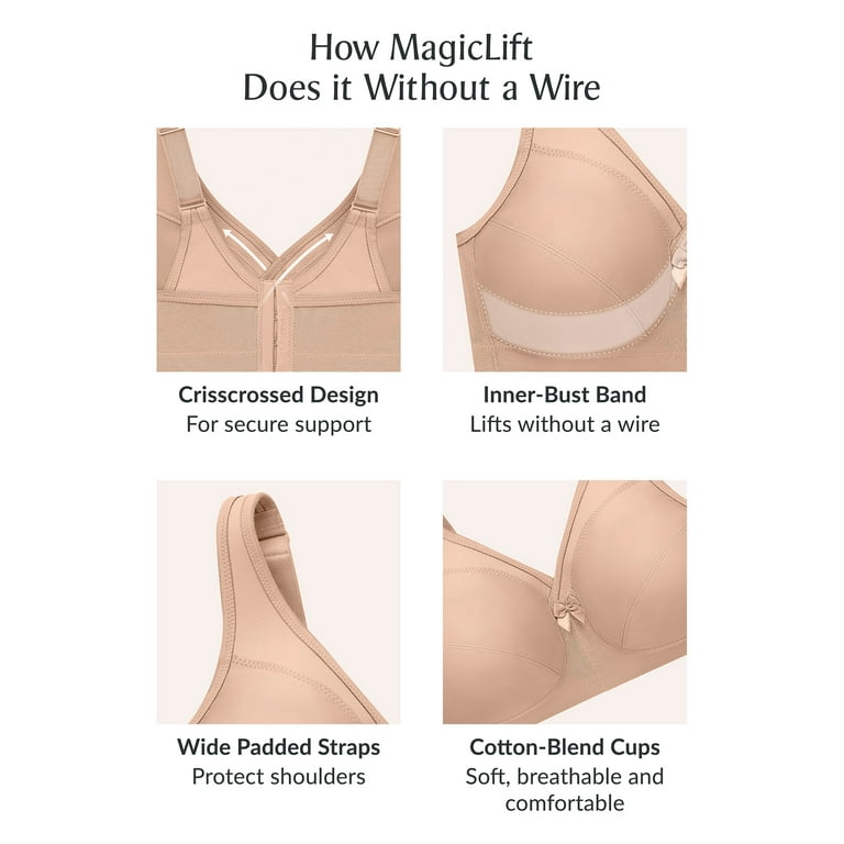 Glamorise Full-Figure MagicLift Active Wire-free Support Bra