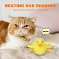 thumbnail image 4 of Cat Toys Rechargeable Flapping Duck, 2024 New Flapping Duck Cat Toy, Touch Activated Kitten Plush Toy Interactive Cat Exercise Toys with Lifelike Quacking Sound (1 PC), 4 of 5