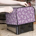 thumbnail image 7 of Lsque Purple Butterflies Floral Print 4 Slice Toaster Cover , Kitchen Appliance Dustproof Protector , Toaster Protector Dustproof Kitchen Appliance Cover, 7 of 7
