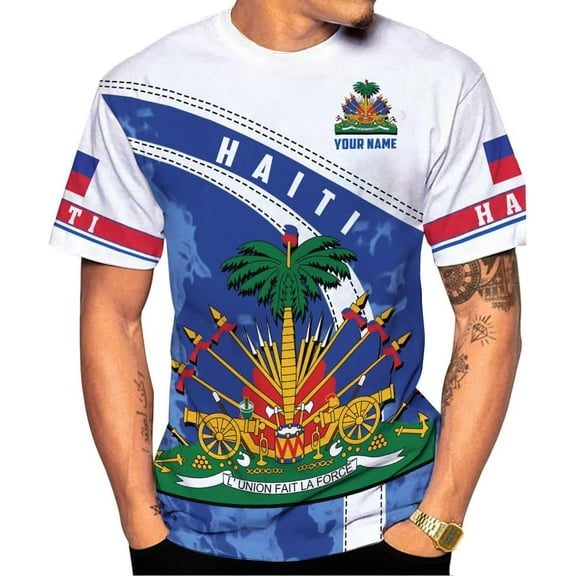 Personalized Haiti Shirt 3D, Haitians Flag Pride Shirt, Haiti Shirts for Men & Women, Haitian Pride Tshirt S-5XL (S)
