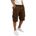 thumbnail image 2 of Cargo Shorts for Men Hiking Relaxed Fit Lightweight Bermuda Shorts Below the Knee Travel Summer Tactical Shorts, L, 2 of 7