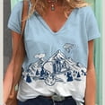 thumbnail image 5 of Camiseta de mujer, ropa Harajuku, camisetas con estampado de dibujos animados de Snoopy, camisetas de cuello en V, jersey de gran tamaño, blusa de manga corta, sudadera holgada, 5 of 5