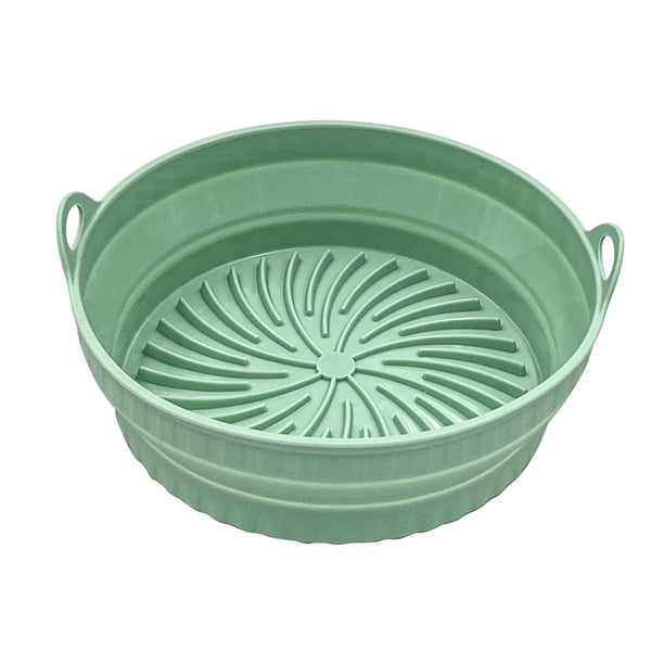 Revestimiento de Silicona Ygjytge para Freidora de Aire Plegable Redonda Verde