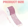 thumbnail image 6 of Glitters Mesh Ribbon, 2.5"x 10Yards Sparkling Glitters Yarn Ribbon Polyester Mesh Ribbon Rolls for Garlands(Pink), 6 of 7