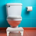thumbnail image 3 of OUNONA Shower Potty Stool Stool PP Grey 1Pcs Non-slip Simple Structure For Office Use, 3 of 8