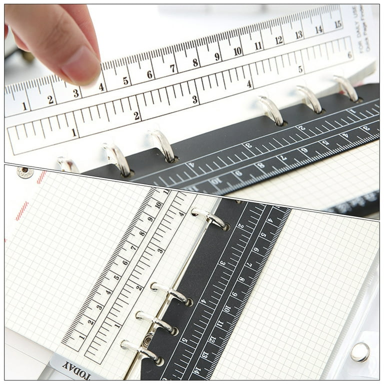 Planner bookmark 18Pcs Household Page Markers Portable Page Rulers Plastic  Bookmark Rulers Planner Accessory 