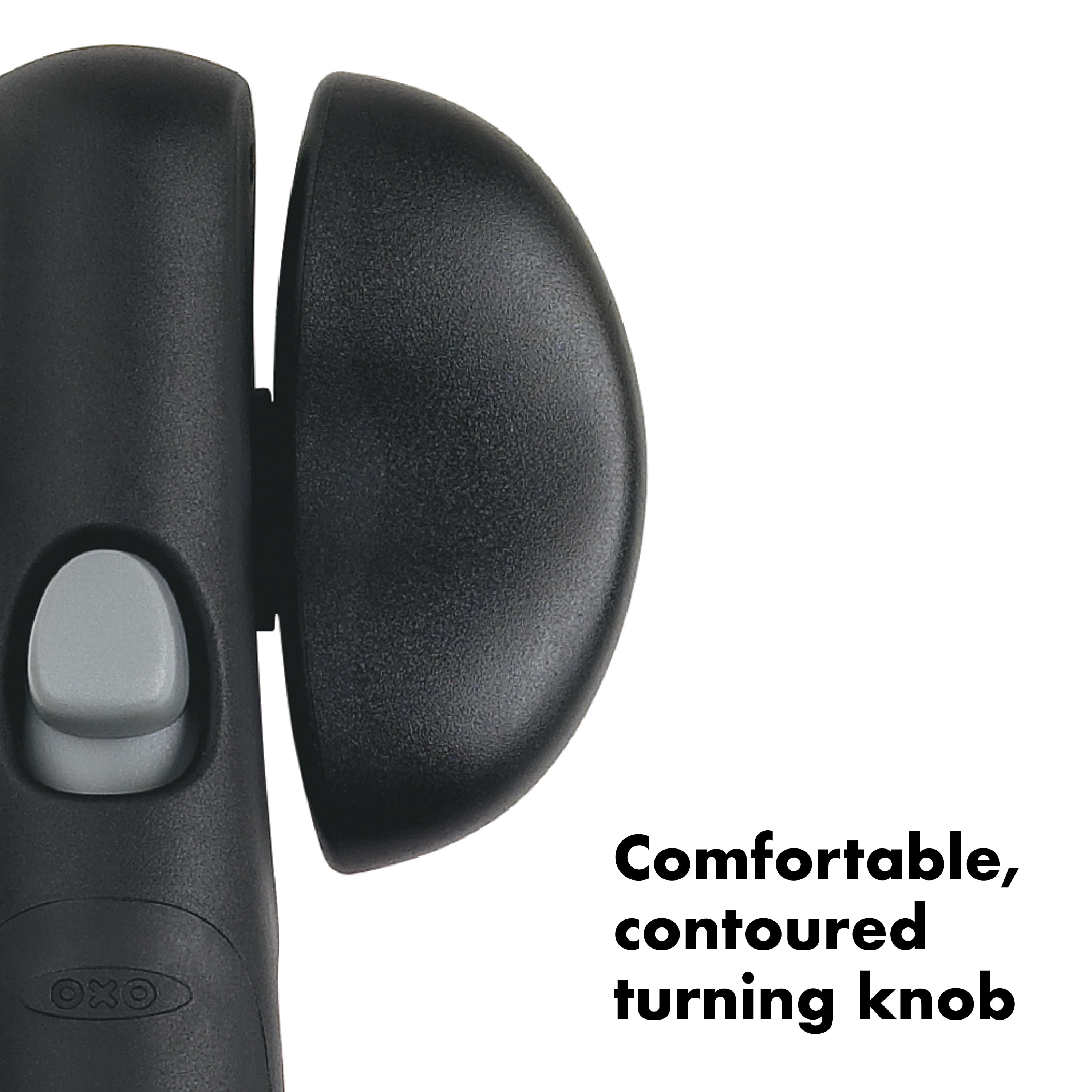 OXO SoftWorks Snap-Lock Can Opener with Easy-Grip Handles and Large Knob for Smooth Turning